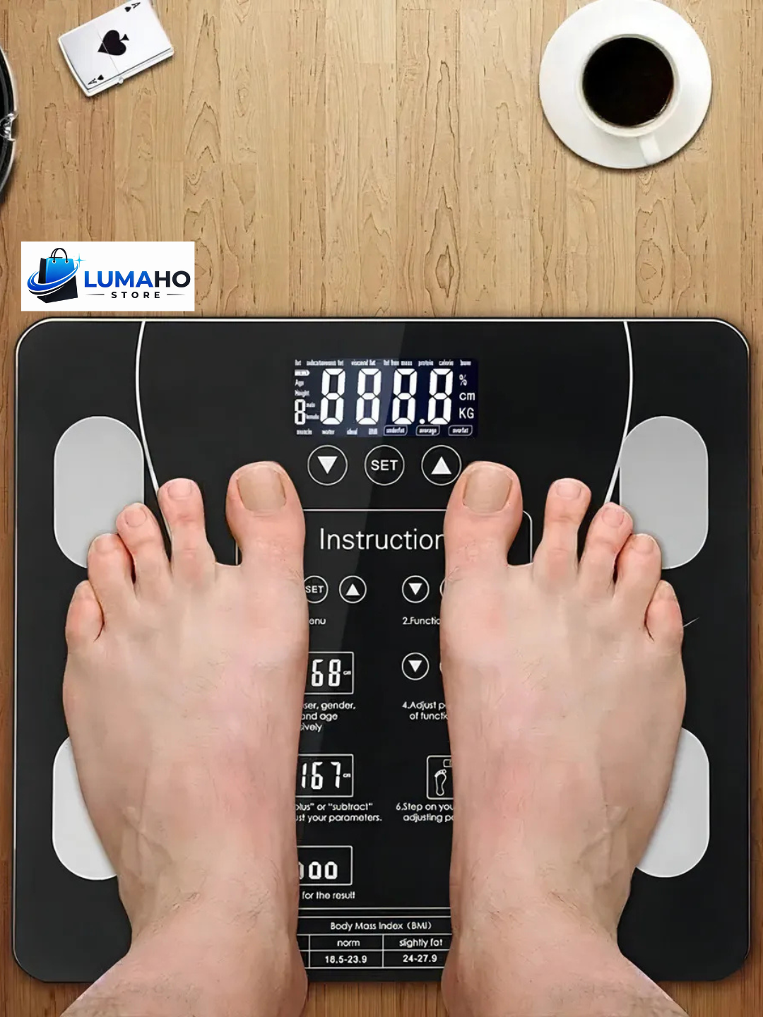 BASCULA DIGITAL CON BLUETOOTH|