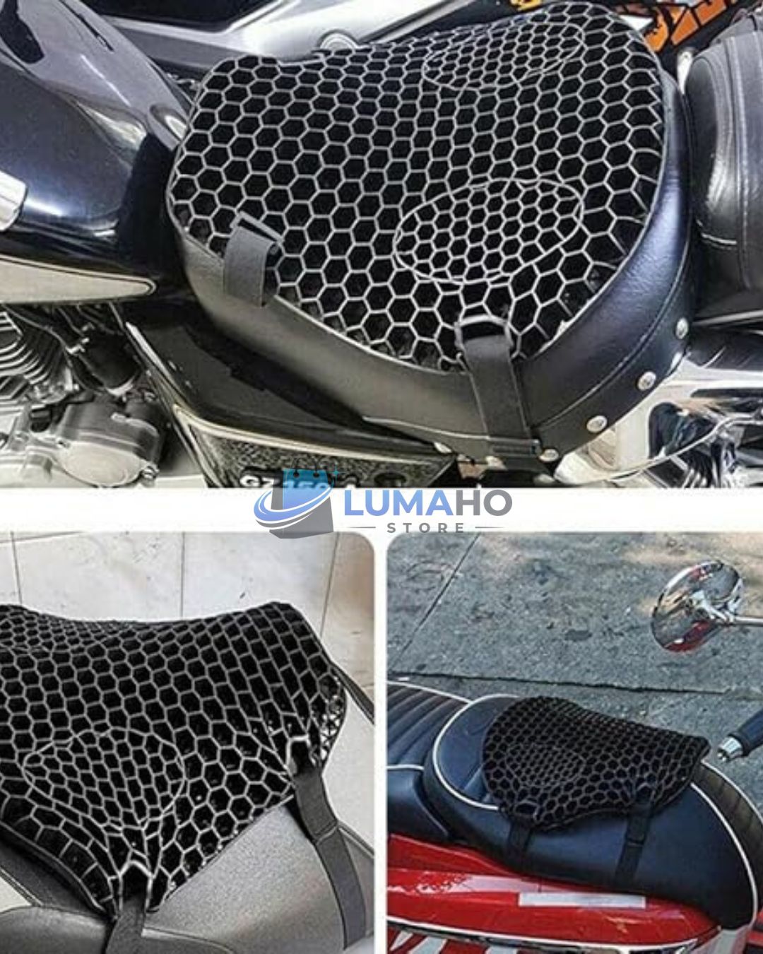 COJÍN GEL SILICONA UNIVERSAL PARA MOTO